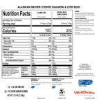 MSC Wild Alaskan Coho (Silver) Salmon & Cod Duo - 6 oz portions (6 of each)